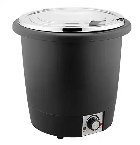 Soepketel Hittebestendig Kunststof - RVS Binnenpot - Ø330x(H)320mm - 10 Liter Nieuw