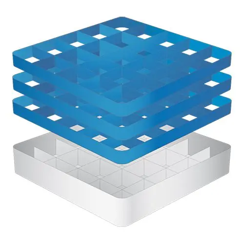 Dagaanbieding Voetglazenkorf - 25 vakken - (h)20 cm - 9 cm diameter