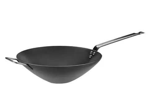 Wok Plaatstaal - Extra Handgreep - Ø300mm Meest Verkocht