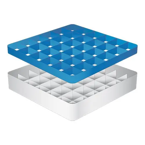 Finale Uitverkoop Voetglazenkorf - 36 vakken - (h)12 cm - 7,4 cm diameter