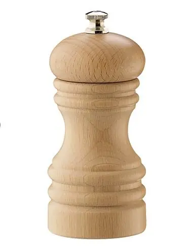 Direct Beschikbaar Pepermolen - Hout - Blank - 12 cm