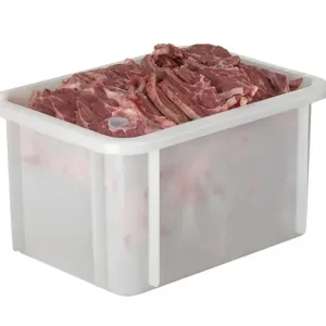 Stapelbak Kunststof Wit - 15Liter - 395x295x(H)215mm Superprijs