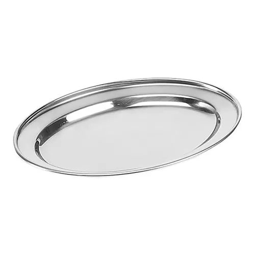 Superprijs Auslageplatte | Edelstahl | Oval | 56x38cm