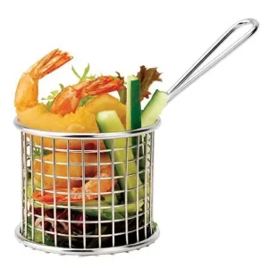 Food Presentatie Mand Mini RVS - Rond - 9cm Merkproduct