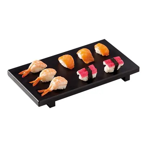 Dagaanbieding Sushi-dienblad - Polyethyleen - Zwart - 30x17cm
