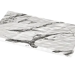 Serveerplateau Wit Marmer Look - Hoogwaardig Melamine - Hoge breukbestendigheid - 1/3 GN Voordeelprijs
