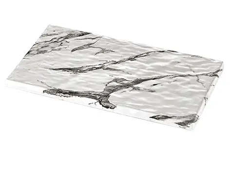 Serveerplateau Wit Marmer Look - Hoogwaardig Melamine - Hoge breukbestendigheid - 1/3 GN Voordeelprijs