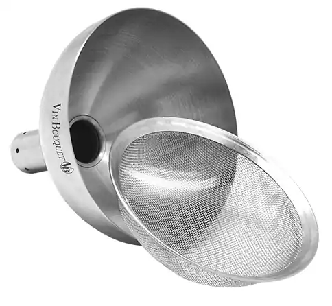 Decanteer Trechter RVS - Inclusief Filter - Ø90x(H)90mm Gereduceerde Prijs