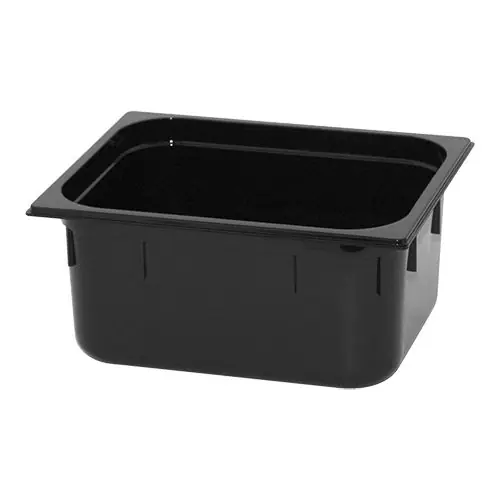 GN Behälter | Polycarbonat | Schwarz | 1/2GN-150mm Seizoensaanbieding