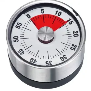 Alleen Vandaag Kookwekker RVS - met Magneet 60 Minuten - Ø62mmx(H)36mm