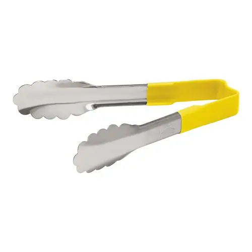 Servierzange | Edelstahl | Gelb | 15cm Gecertificeerd