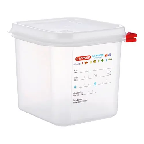 Dagaanbieding Lebensmittelbehälter | Polypropylen | Transparent | 1/6GN | Erhältlich in 3 Tiefen