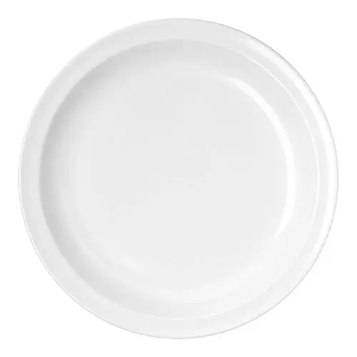 Koop Vandaag Teller | Melamin | Weiß | Stapelbar | Ø23,5cm