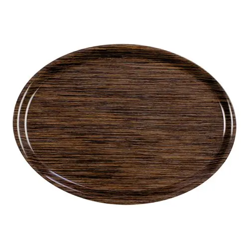 Voordeelprijs Dienblad Roltex - Melamine Laminaat - Krasvrij - Ovaal - Hout Motief - 280x200mm