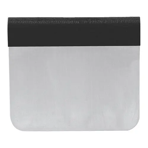 Gecertificeerd Deegschraper/graveur - RVS/kunststof - 12x10cm