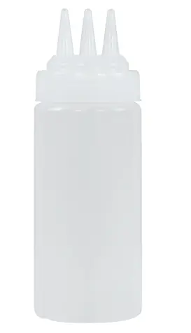 Beperkt Aanbod Decoratie/Doseerfles Transparant - 3 Uitlopen - 36cl - Ø55x(H)160mm