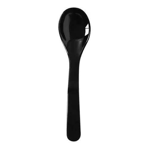 Salade-/serveerlepel - Melamine - Zwart - 23,5 cm Shop Nu