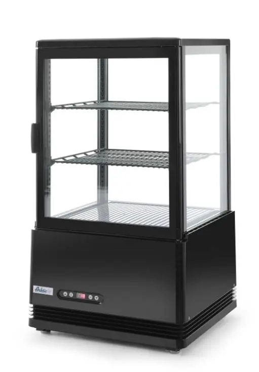 Favoriet Opzetkoelvitrine 58 Liter 170W Geventileerd 452x406x816(h)mm zwart