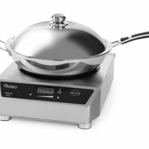 Seizoensaanbieding Inductiewok inclusief wokpan - 230V-3,5kW - 340x450x(h)120mm
