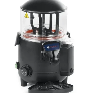 Chocolademelk Dispenser RVS / Polycarbonaat - Met Roersysteem - 5 Liter Nieuw