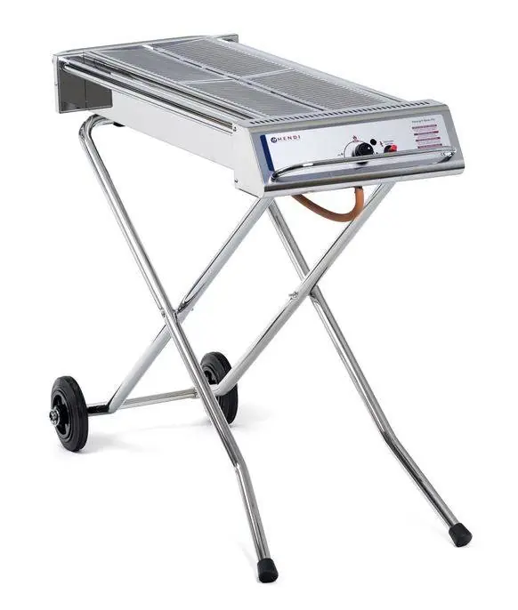 Hendi Gasbarbecue Xenon Pro - 1120x410x(h)900mm - Ideale BBQ voor SATE! Lage Prijs