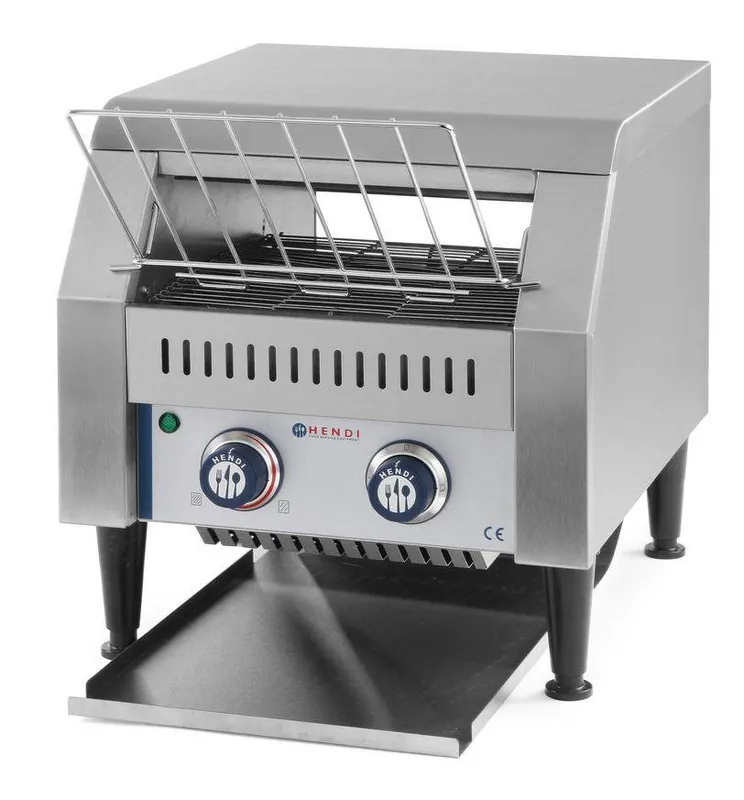 Doorloop broodrooster - XXL 150 sneetjes per uur - RVS - 41,8x36,8x(H)38,7 cm - 2240W Koop Vandaag