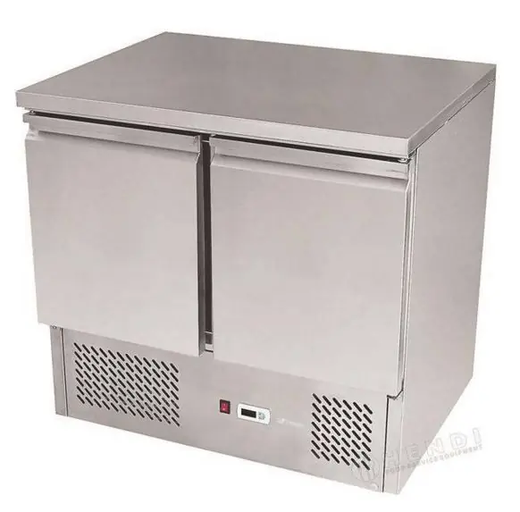 Saladette RVS - Machine Onder - 2 Deurs - 900x700x(h)850 mm Beperkt Aanbod