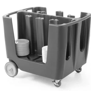 Bordenwagen op wielen - Voor 6 Stapels borden Ø170-330mm Speciale Aanbieding