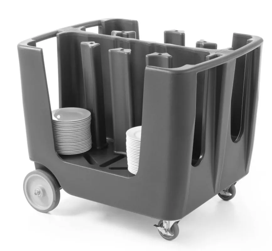 Bordenwagen op wielen - Voor 6 Stapels borden Ø170-330mm Speciale Aanbieding
