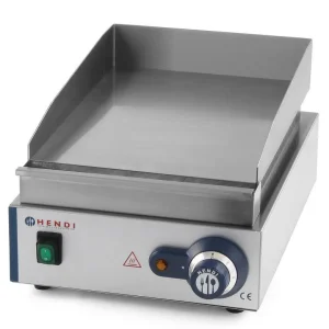 Superprijs Bakplaat Elektrisch Hendi 203125 - Glad - 45x30x(h)22 - 2kW - BEKIJK VIDEO