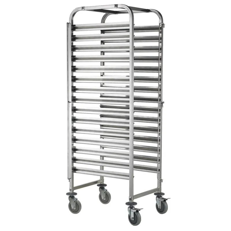 Regaalwagen voor 15x GN 1/1 bakken 450(b)x615(d)x1695(h)mm Actieprijs