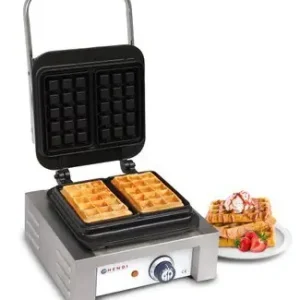 Wafelmaker Dubbel - met Anti Baklaag - voor Brusselse Wafels - 480x320x(H)226 mm - 2200W Bestel Nu