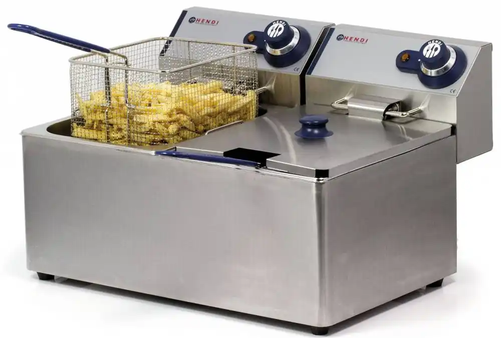 Friteuse elektrisch - 2x8L - 7kW Betrouwbaar