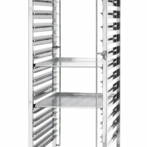 RVS Regaalwagen voor 15x 600x400mm 515(b)x690(d)x1695(h)mm Weekendaanbieding