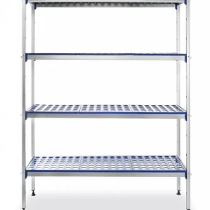 Merkproduct Opbergrek aluminium planken - Polypropyleen - 1280x405x1685 mm