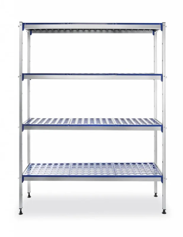 Merkproduct Opbergrek aluminium planken - Polypropyleen - 1280x405x1685 mm