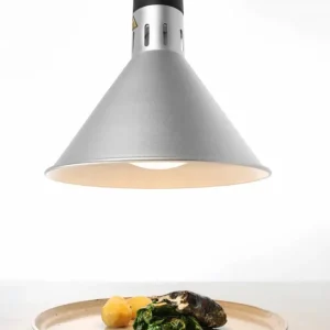 Aluminium Warmte Lamp - Kegelvormig - Zilver Kleur - 250W/230V - Verstelbaar - Ø175x(H)250mm Betrouwbaar