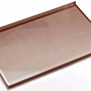 Laatste Kans Bakkersnorm Bakplaat - Aluminium - Geperforeerd + Anti-aanbaklaag - 600x400mm