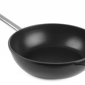 Hapjespan gietaluminium 280x85 - bodem 225 mm met rvs handvat Laatste Versie