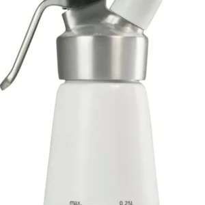 Betaalbaar Slagroomapparaat Slagroomspuit Wit Aluminium - Kitchen Line - 0,25 liter
