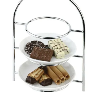Serveerstandaard voor 3 Borden - Max 27,5cm - Ringmaat 18cm - 290x200x(H)440mm Koop Online