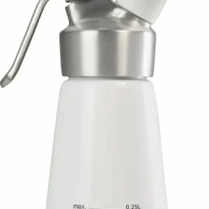 Slagroomapparaat Slagroomspuit Wit Aluminium - Kitchen Line - 0,5 liter Beperkte Voorraad