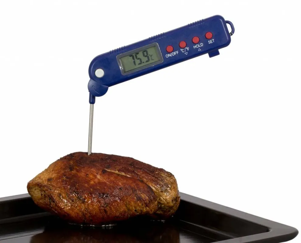Rechtstreeks Van De Fabrikant Inklapbare Kernthermometer Vleesthermometer - 130mm RVS sonde -50 tot 300gr