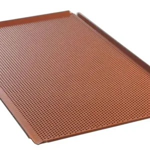 Tray Aluminium GN 1/1 - Geperforeerd Siliconen Coating - 530x325x(H)10mm Hete Deal