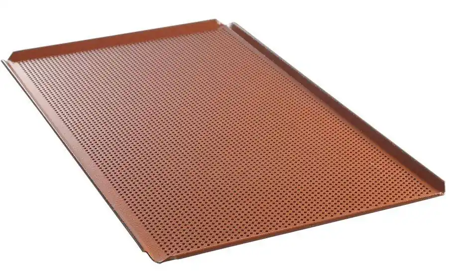 Tray Aluminium GN 1/1 - Geperforeerd Siliconen Coating - 530x325x(H)10mm Hete Deal