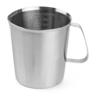 Maatbeker / Schenkkan van RVS - Ø120x135 mm - 1 Liter Gecertificeerd