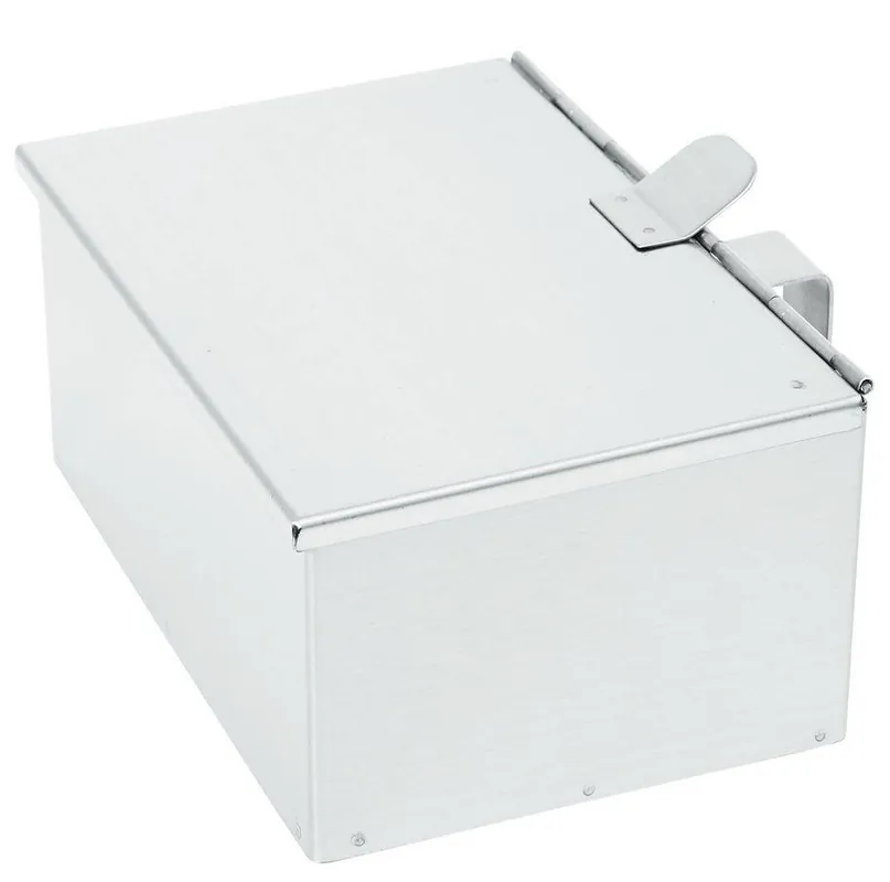 Asverzamelaar RVS - Met Scharnierend Deksel - 210x140x(H)90mm Must-Have