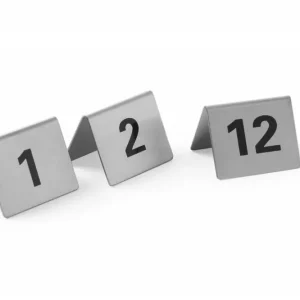 Beste Prijs Tafelstandaard nummers 37 - 48 - rvs 55x52x35 mm set 12