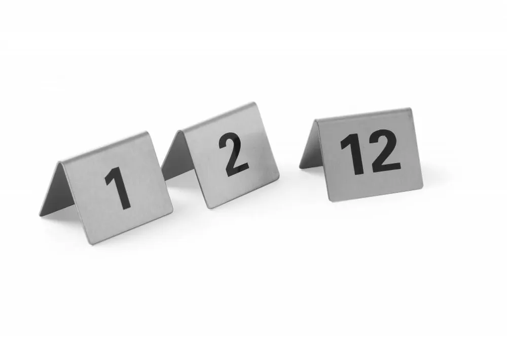 Beste Prijs Tafelstandaard nummers 37 - 48 - rvs 55x52x35 mm set 12