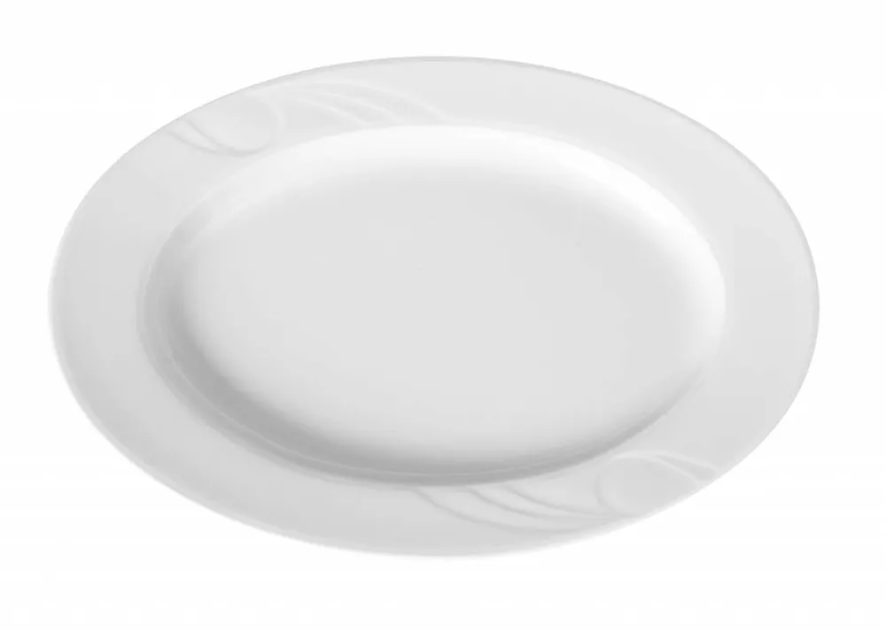Schaal ovaal Karizma - 340x235x30 mm - Wit - Porselein Aanbieding